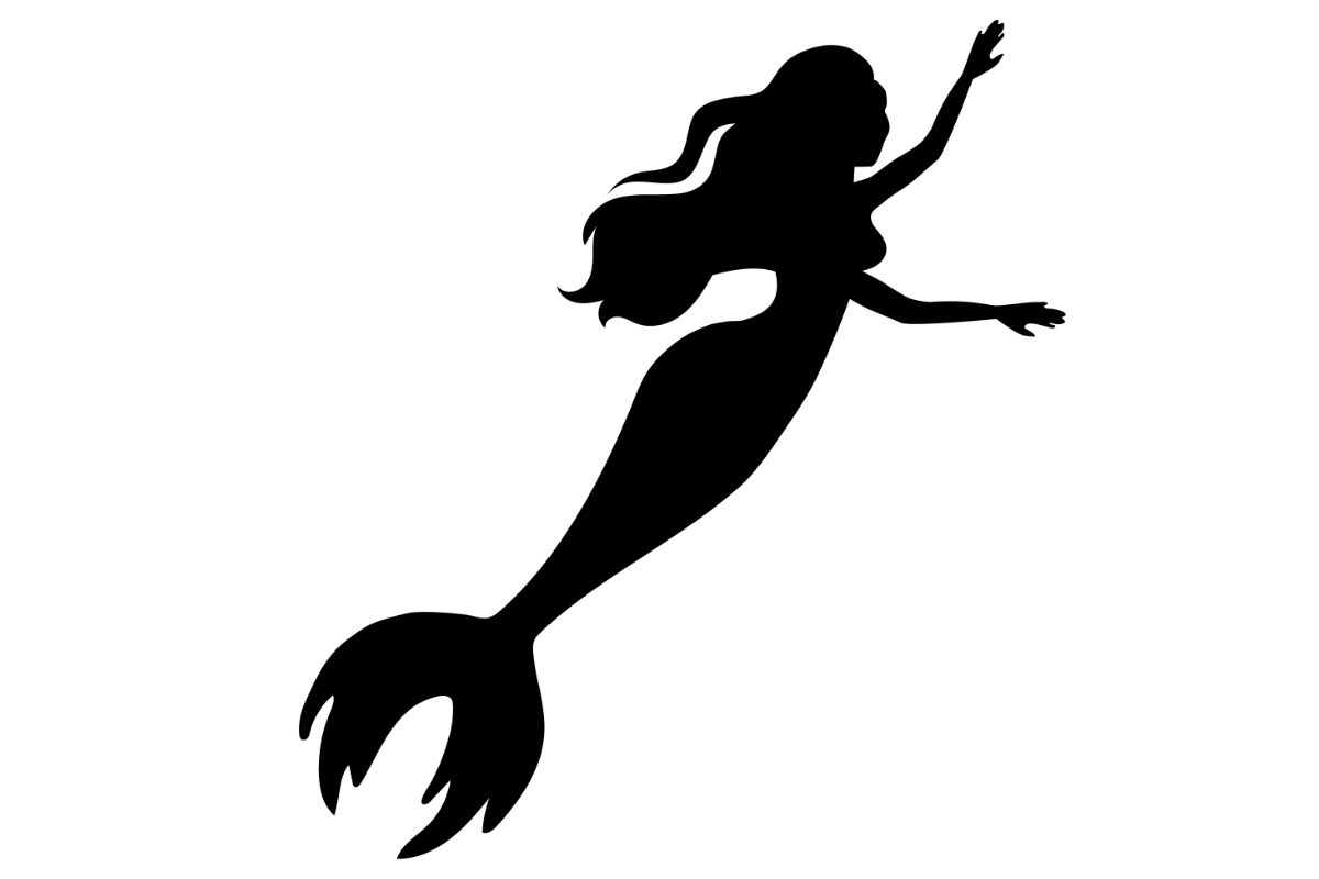 Elegant Mermaid Swim Graphic by Crafty 2D SVG Shop · Creative Fabrica