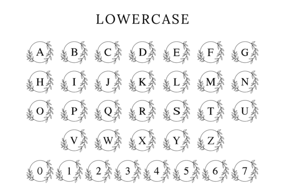 Eterna Leaf Monogram Font - Preview 6