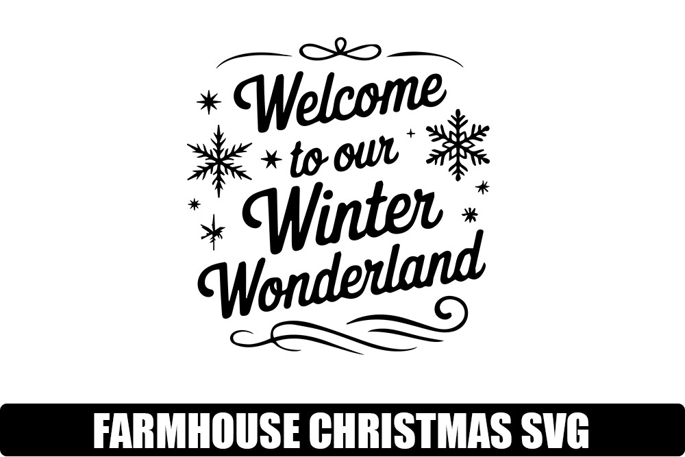 Farmhouse Christmas SVG Sign Graphic by SVG Zone · Creative Fabrica