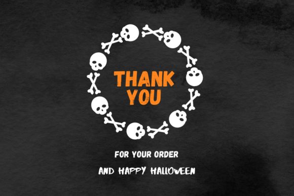 Frame Halloween Font - Preview 3