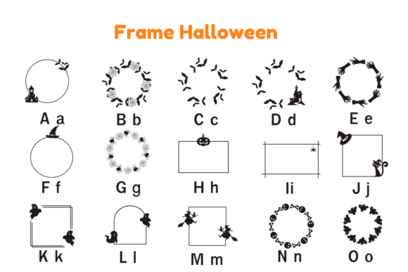 Frame Halloween Font - Preview 4