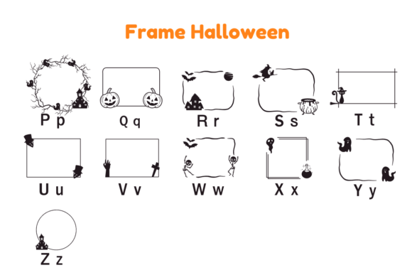 Frame Halloween Font - Preview 5