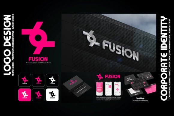 Fusion Font PNG with transparent background - Preview 2