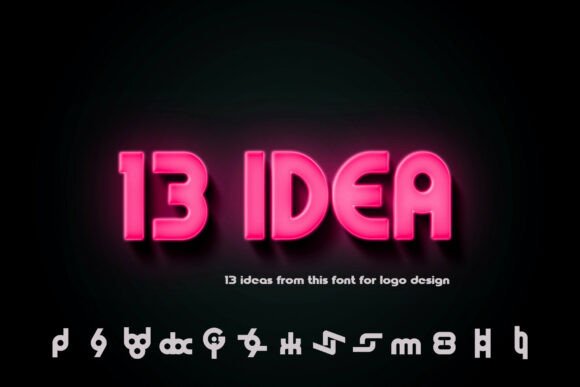 Fusion Font PNG with transparent background - Preview 4