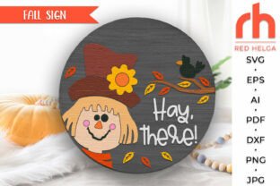 Hay There Fall Hay, There SVG, Fall Door Sign Cut File · Creative Fabrica