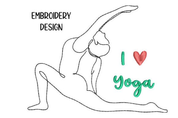 I Love Yoga - Yoga Figure