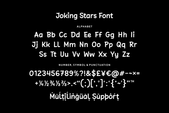 Joking Stars Font - Preview 5