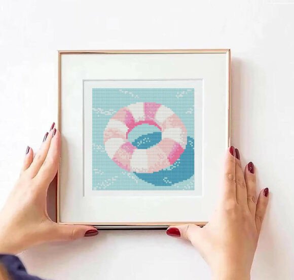 Lifering Cross Stitch Pattern PDF File