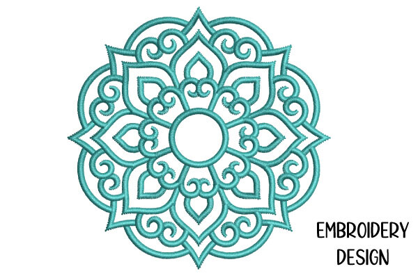 Mandala Embroidery – Satin Stitch 2