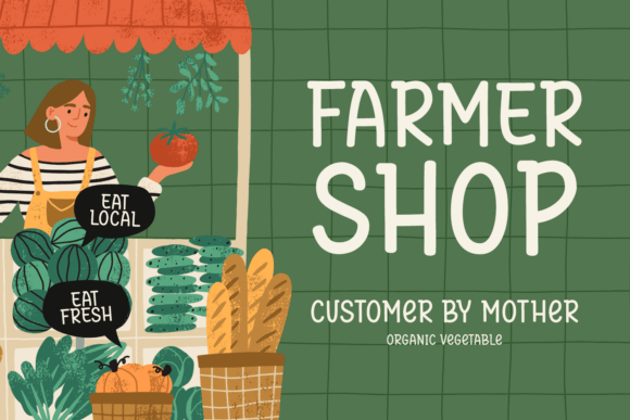 Mother Farmer Font PNG with transparent background - Preview 1