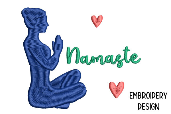 Namaste with Meditation Pose Yoga