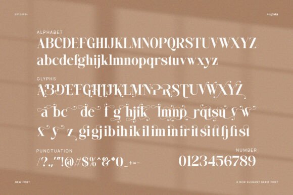 Sagista Font PNG with transparent background - Preview 1