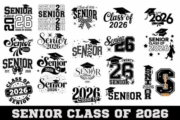Senior 2026 SVG,PNG Bundle Graphic by EM STORE · Creative Fabrica