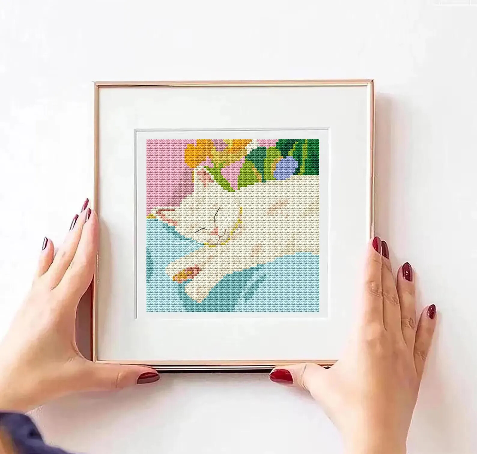 Sleepy Cat Cross Stitch Pattern PDF