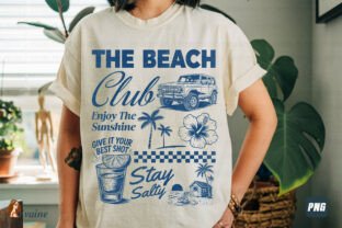 Summer Png the Beach Club Stay Salty Graphic by Yvaine · Creative Fabrica
