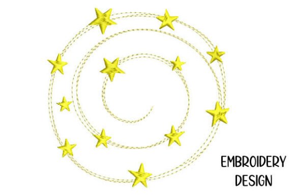 Swirl of Stars – Running Stitch