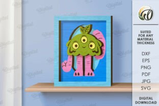 Layered Monster 3D Monster Layered Decors Bundle Graphic by Digital Idea · Creative Fabrica