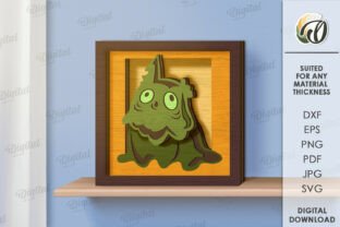 Layered Monster 3D Monster Layered Decors Bundle Graphic by Digital Idea · Creative Fabrica