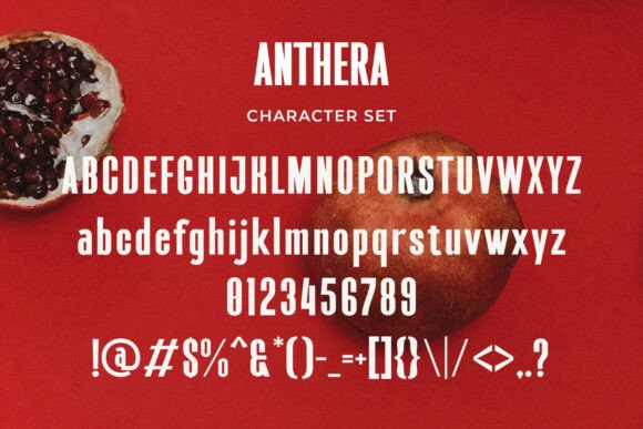 Anthera Font - Preview 1
