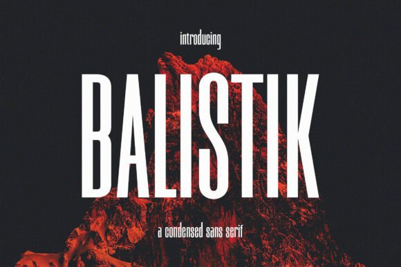 Balistik Sans Serif Fonts Font Door Ariya Works Studio