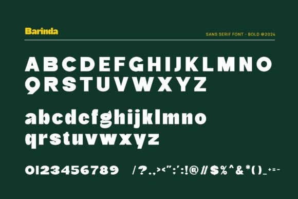 Barinda Font - Preview 1