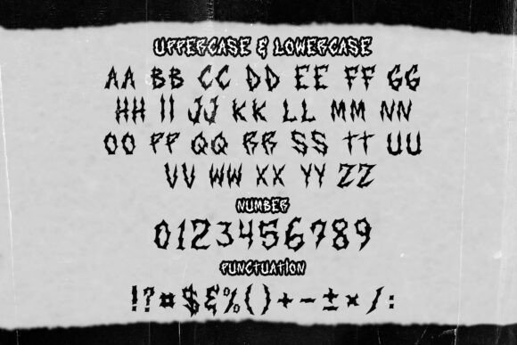 Blackened Rumbling Font - Preview 1