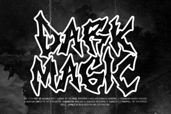 Blackened Rumbling Font - Preview 6