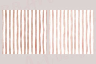 Boho Watercolor Stripes Pattern Paper Graphic by BB Art Designs ...