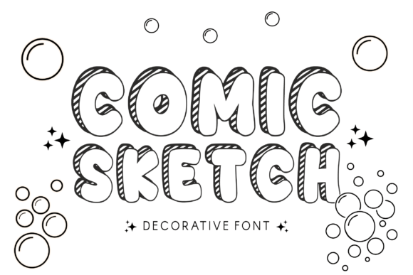 Bubble Sketch Font - Preview 1