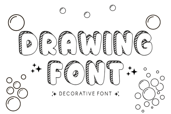 Bubble Sketch Font - Preview 2