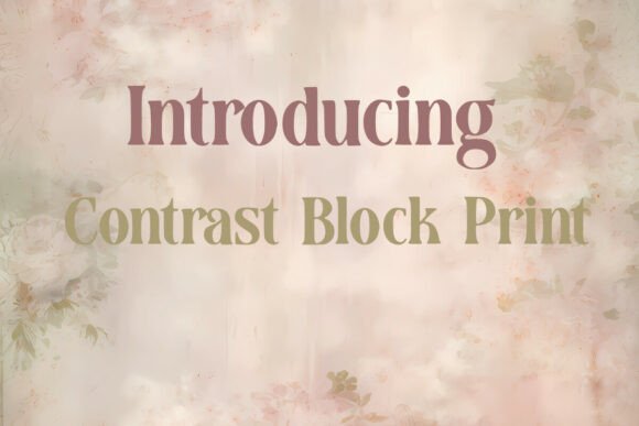 Contrast Block Print Font - Preview 1