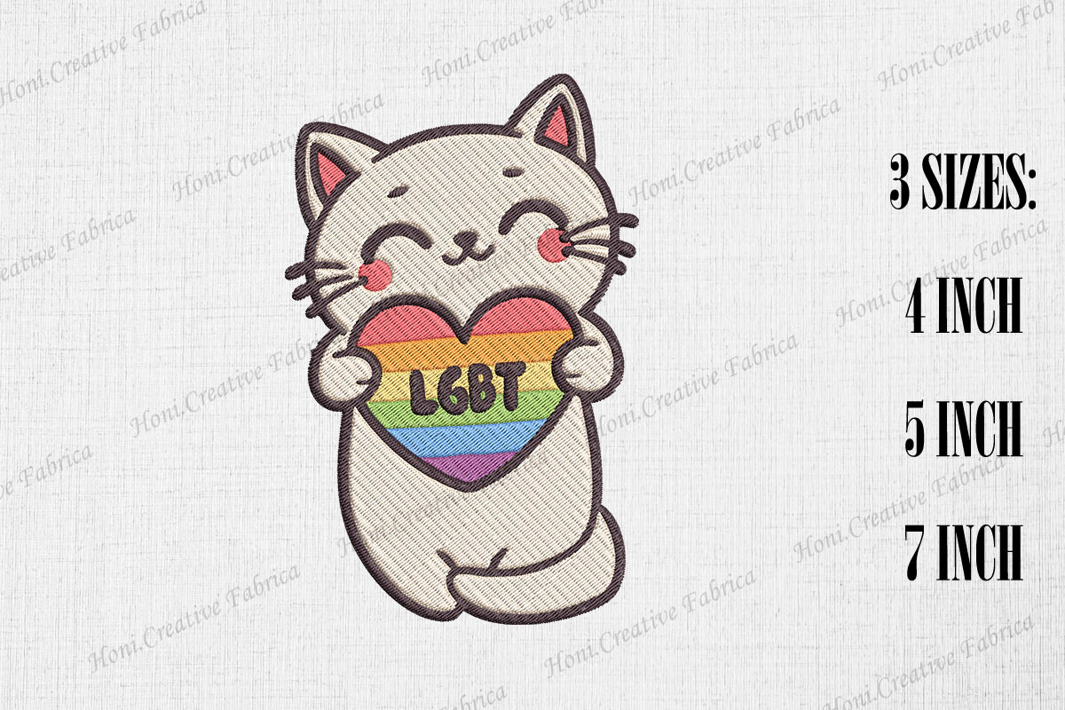 Cute Cat Supports LGBT