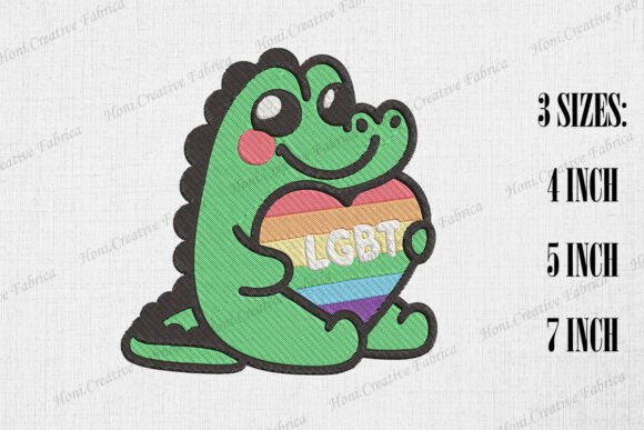 Cute Crocodile Supports LGBT