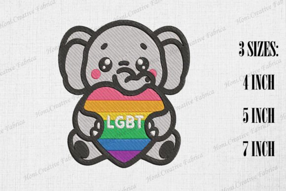 Cute Elephant Supports LGBT