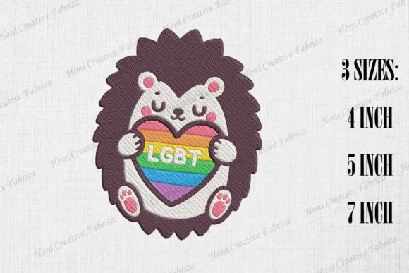 Cute Hedgehog Supports LGBT