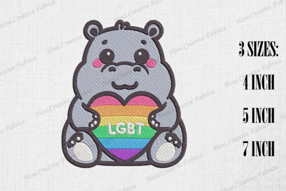 Cute Hippo Supports LGBT