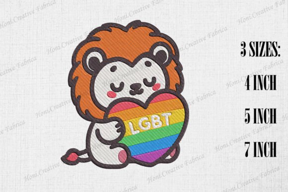 Cute Lion Supports LGBT