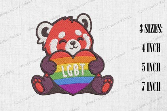 Cute Red Panda Supports LGBT