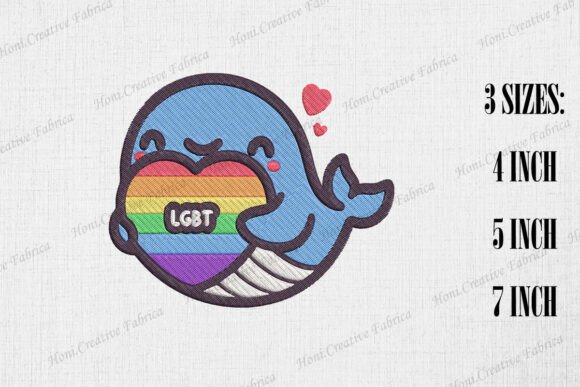 Cute Whale Supports LGBT