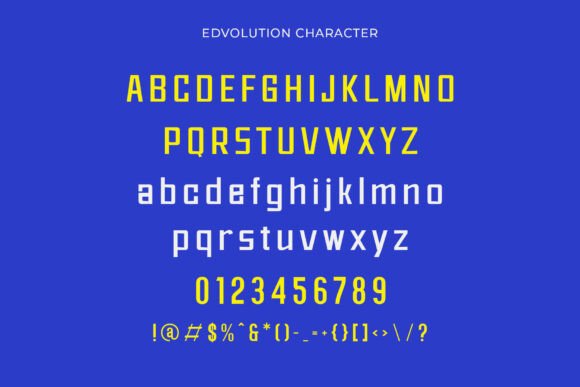 Edvolution Font - Preview 1