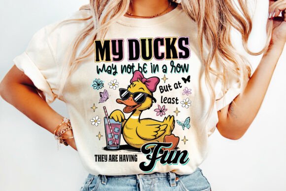 Preview of Funny Ducks Png, Funny Sarcastic Png T-shirt, sticker, and sublimation design