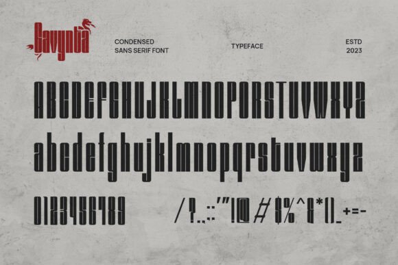 Gavynta Font - Preview 1