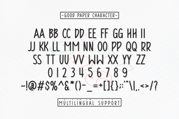 Good Paper Font PNG with transparent background - Preview 1