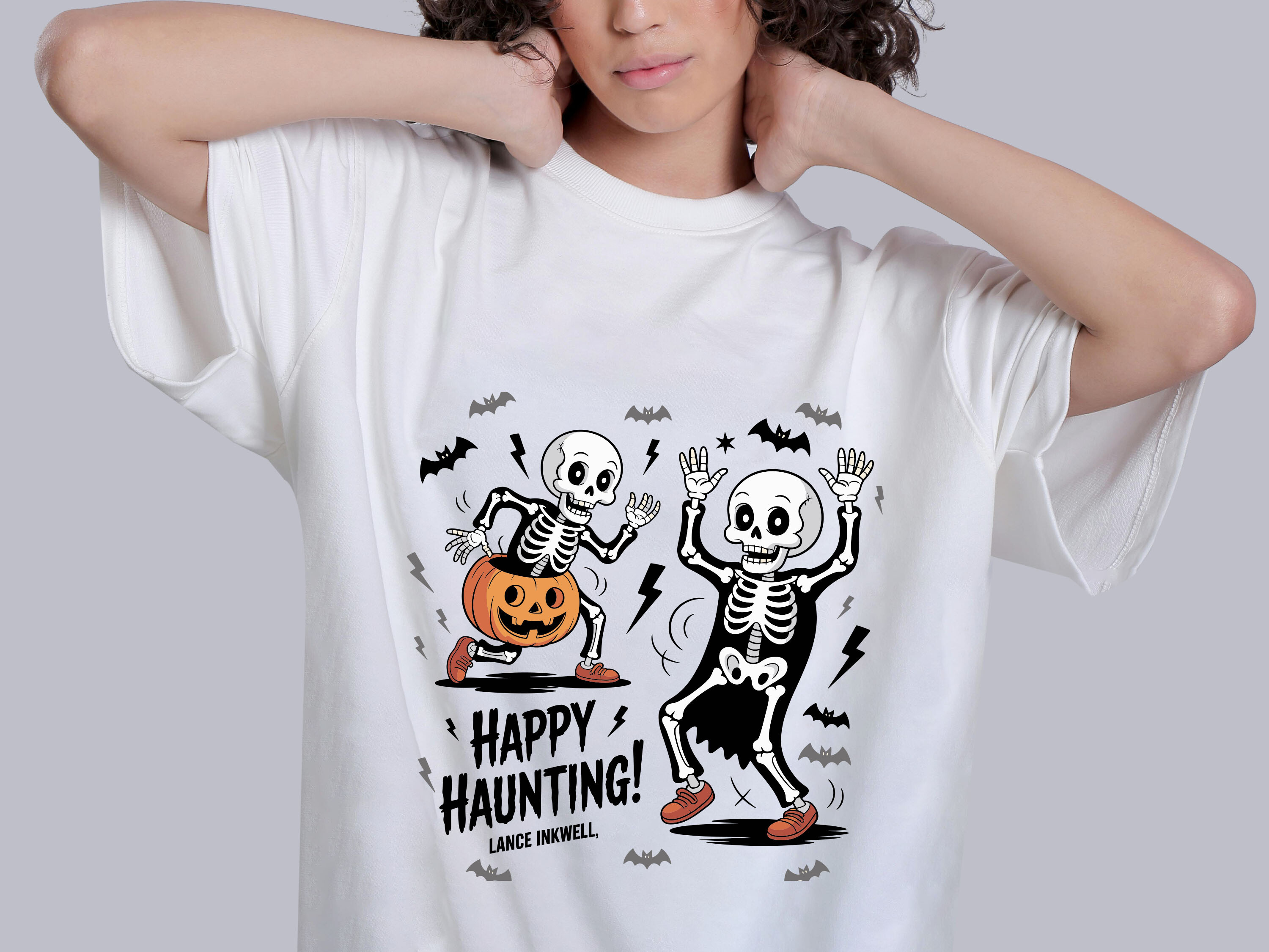 Halloween Dancing Skeleton Vector Graphic by TEE VIBE · Creative Fabrica