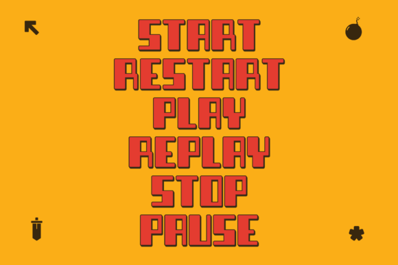 Joybit Font PNG with transparent background - Preview 3