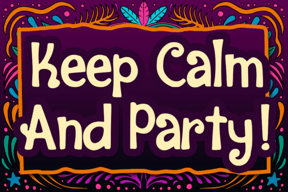 Los Muertos Festival Font PNG with transparent background - Preview 1