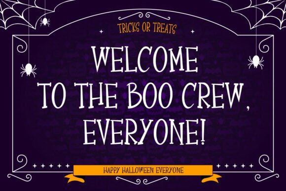 Magicullos Halloween Font PNG with transparent background - Preview 3
