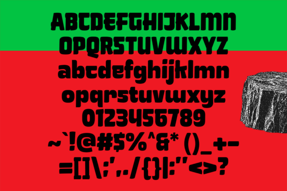 Mankove Font PNG with transparent background - Preview 3