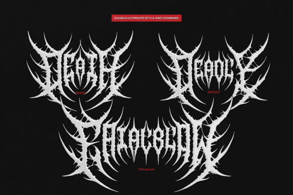 Mikmons Font PNG with transparent background - Preview 4