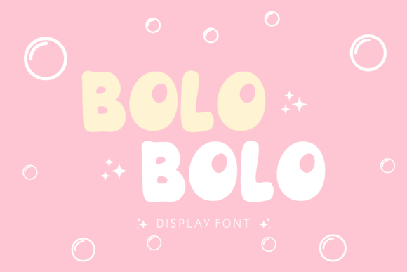 Modern Bubble Font PNG with transparent background - Preview 1